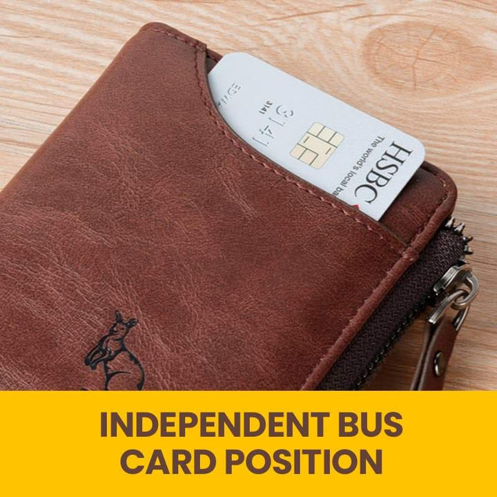 Kalsten | Men's multifunctional RFID-blocking, waterproof and durable PU leather wallet for men