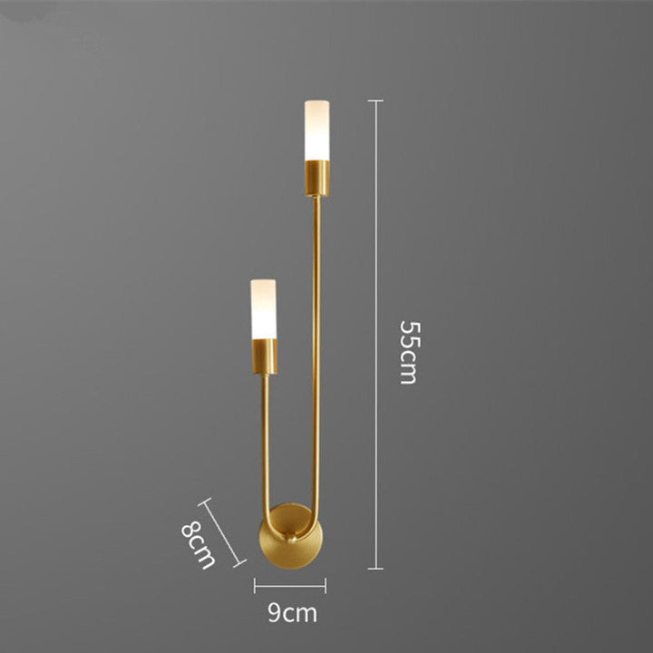 Modern Gold LED Bedside Wall Lamp Kalsten