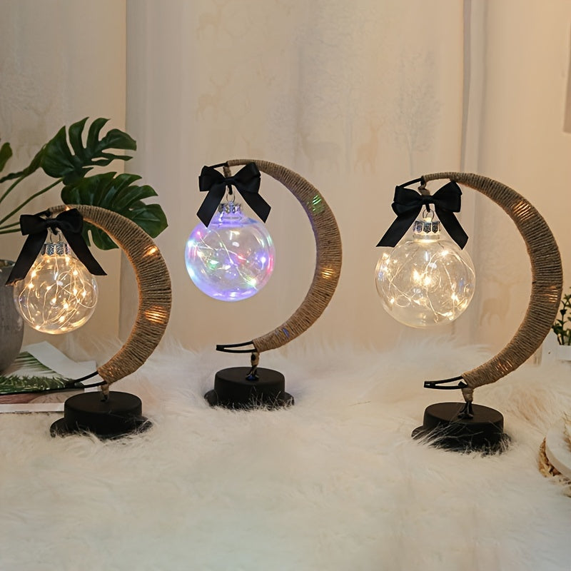 MoonGlow Lamp - Stylish Wrought Iron LED Table Lamp Kalsten