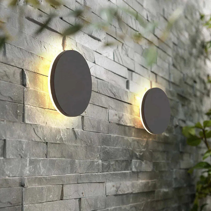 Modern Black Outdoor LED Wall Lamp Kalsten