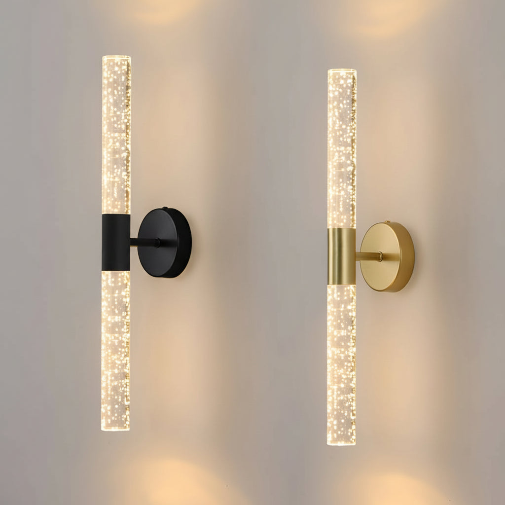 Cylinder Wall Sconce Tube Iron Acrylic LED 50cm / 20in Modern Vanity Light | Kalsten