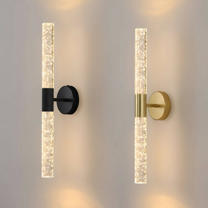 Cylinder Wall Sconce Tube Iron Acrylic LED 50cm / 20in Modern Vanity Light | Kalsten