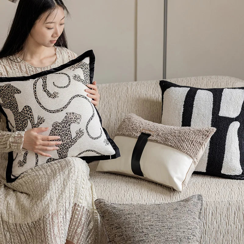 Kalsten | Sophisticated Jacquard Embroidered Decorative Pillow Covers