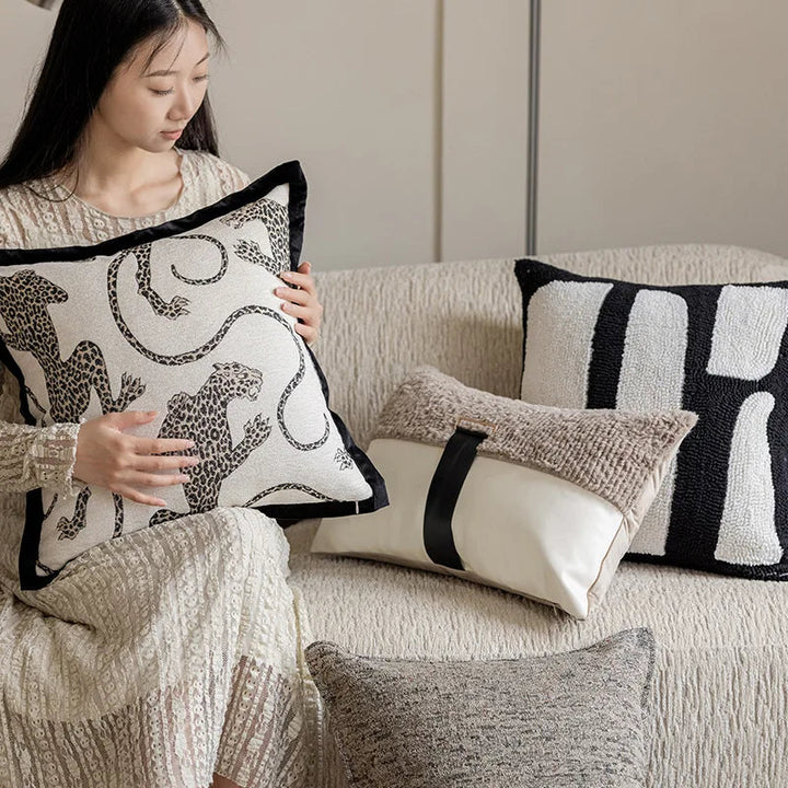 Kalsten | Sophisticated Jacquard Embroidered Decorative Pillow Covers
