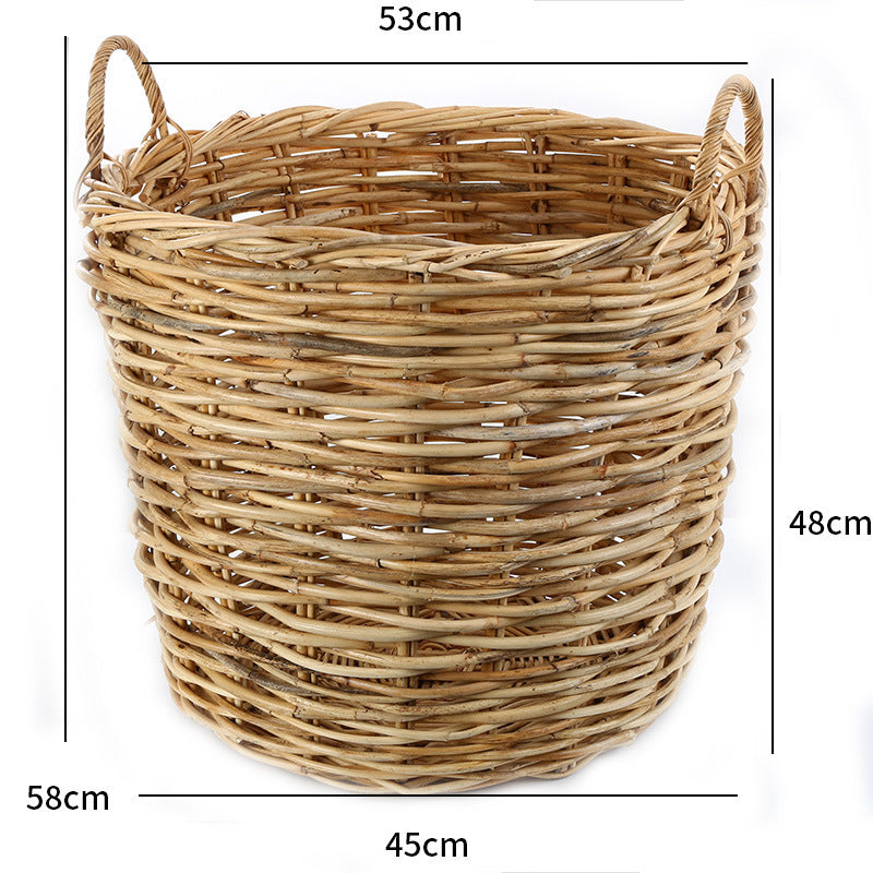 Unisex storage basket made of handwoven material Kalsten