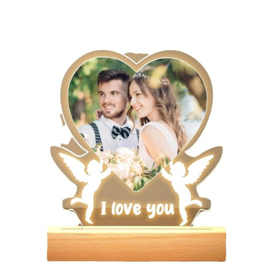 Valentine's Day Night Light Acrylic Color Printing Photo Personalized Ornament | Kalsten