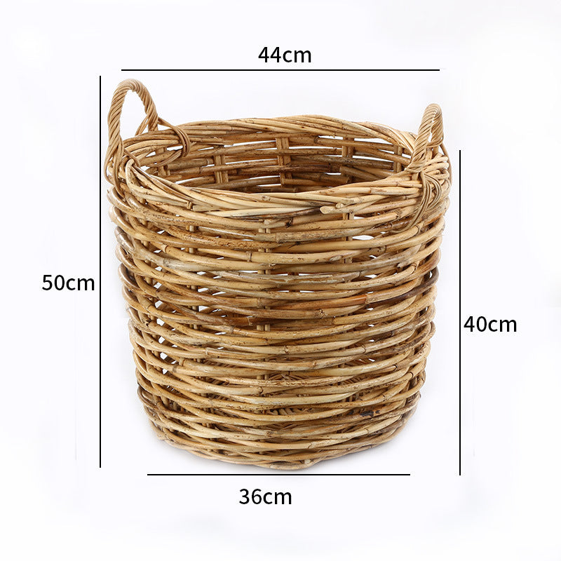 Unisex storage basket made of handwoven material Kalsten