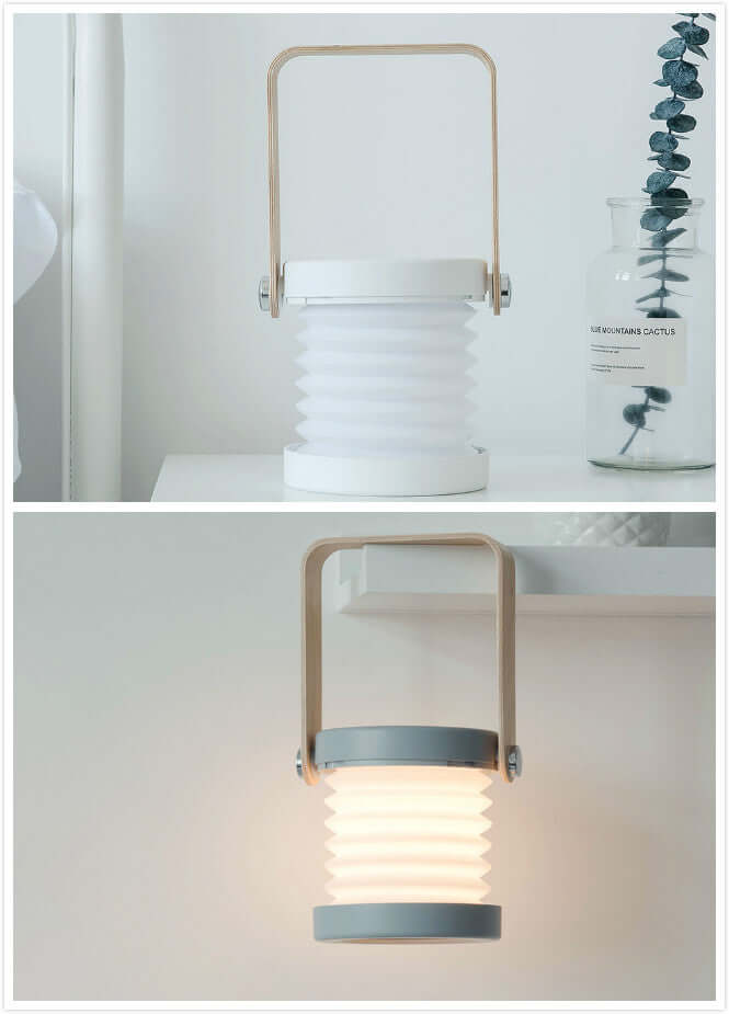 Foldable Touch Dimmable Reading LED Night Light Portable Lantern Lamp USB Rechargeable For Home Decor | Kalsten