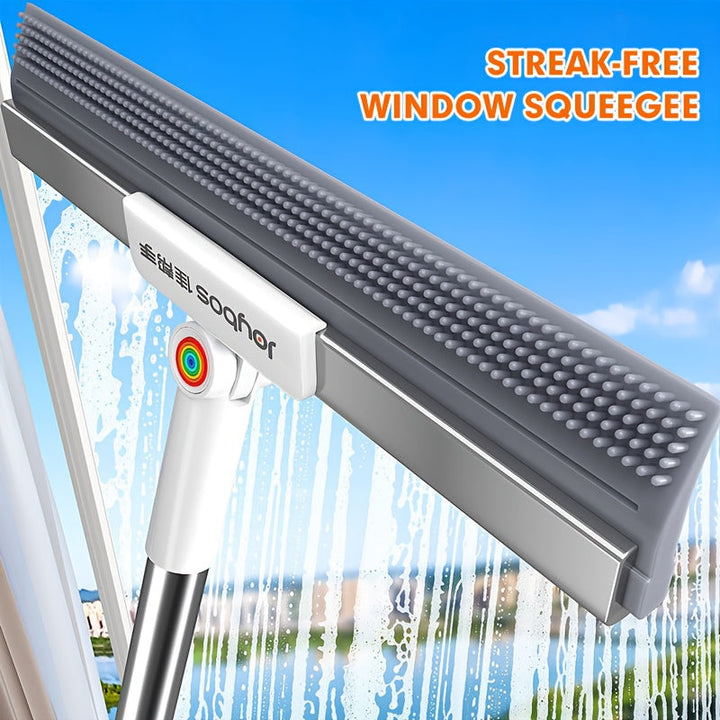 Floor wiper with rubber lip & TPE bristles | Kalsten