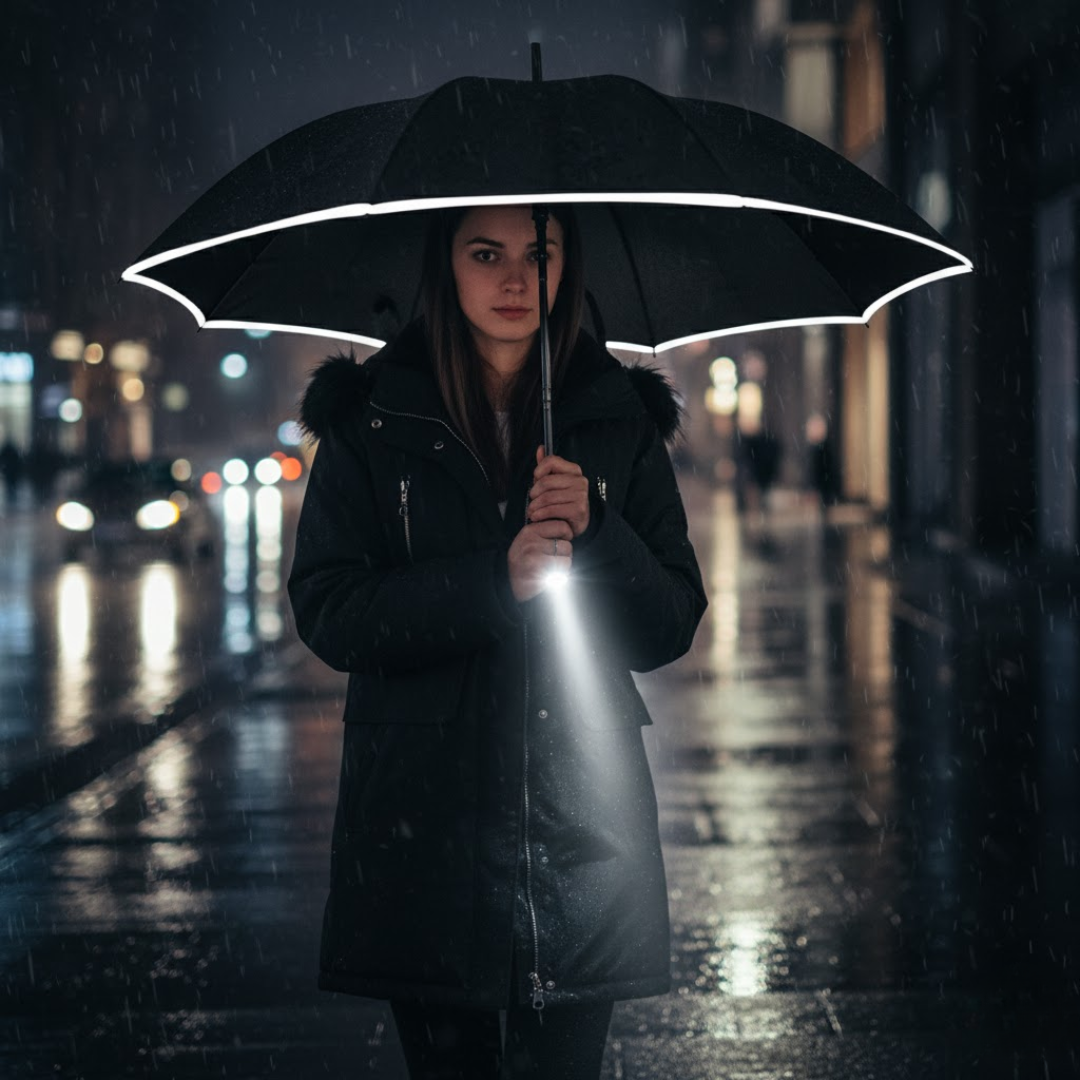 StormShield LED Umbrella with Automatic | Kalsten