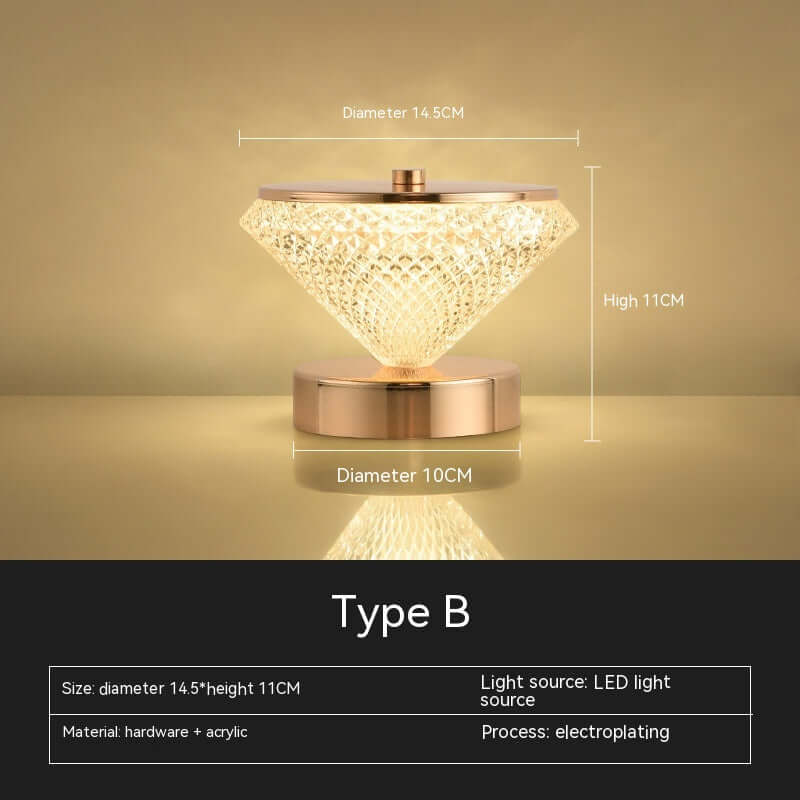 Battery Bedside Bedroom Living Room Small Night Lamp | Kalsten