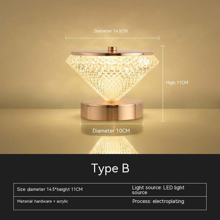 Battery Bedside Bedroom Living Room Small Night Lamp | Kalsten