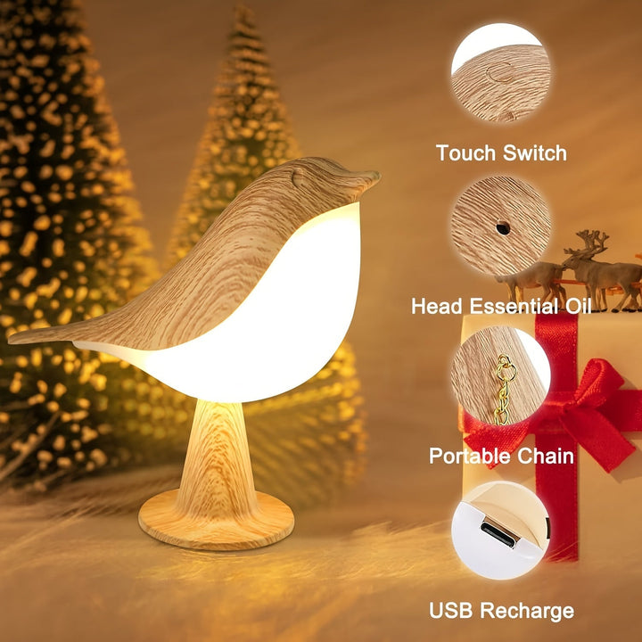 BrightNest - USB LED Bird Table Lamp with Touch Kalsten