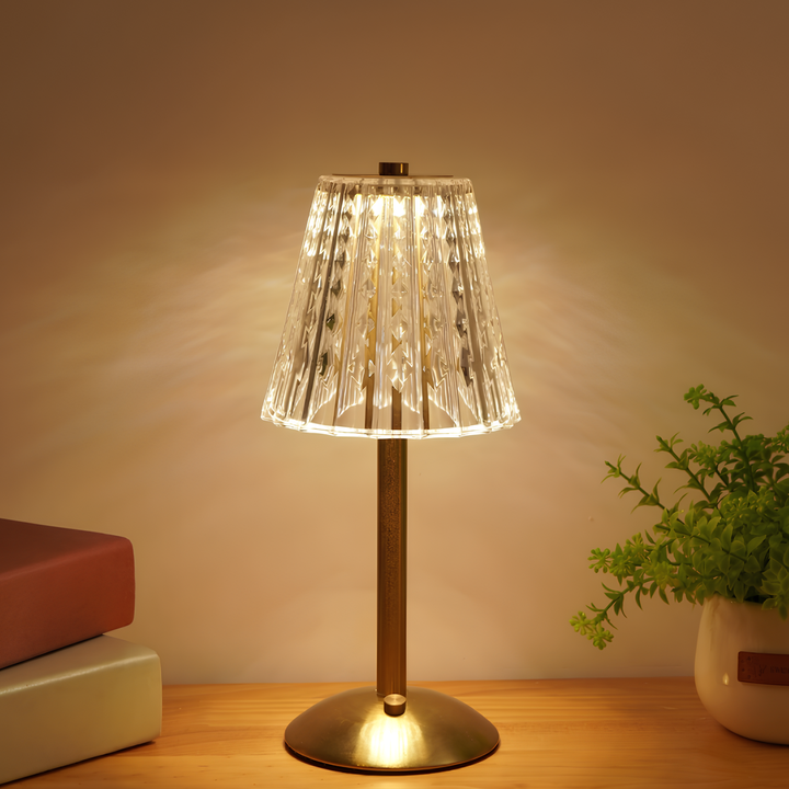 Golden Crystal Table Lamp - Aurora Luxe | Kalsten