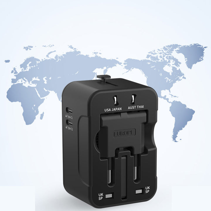 Universal travel adapter with dual USB ports | Kalsten