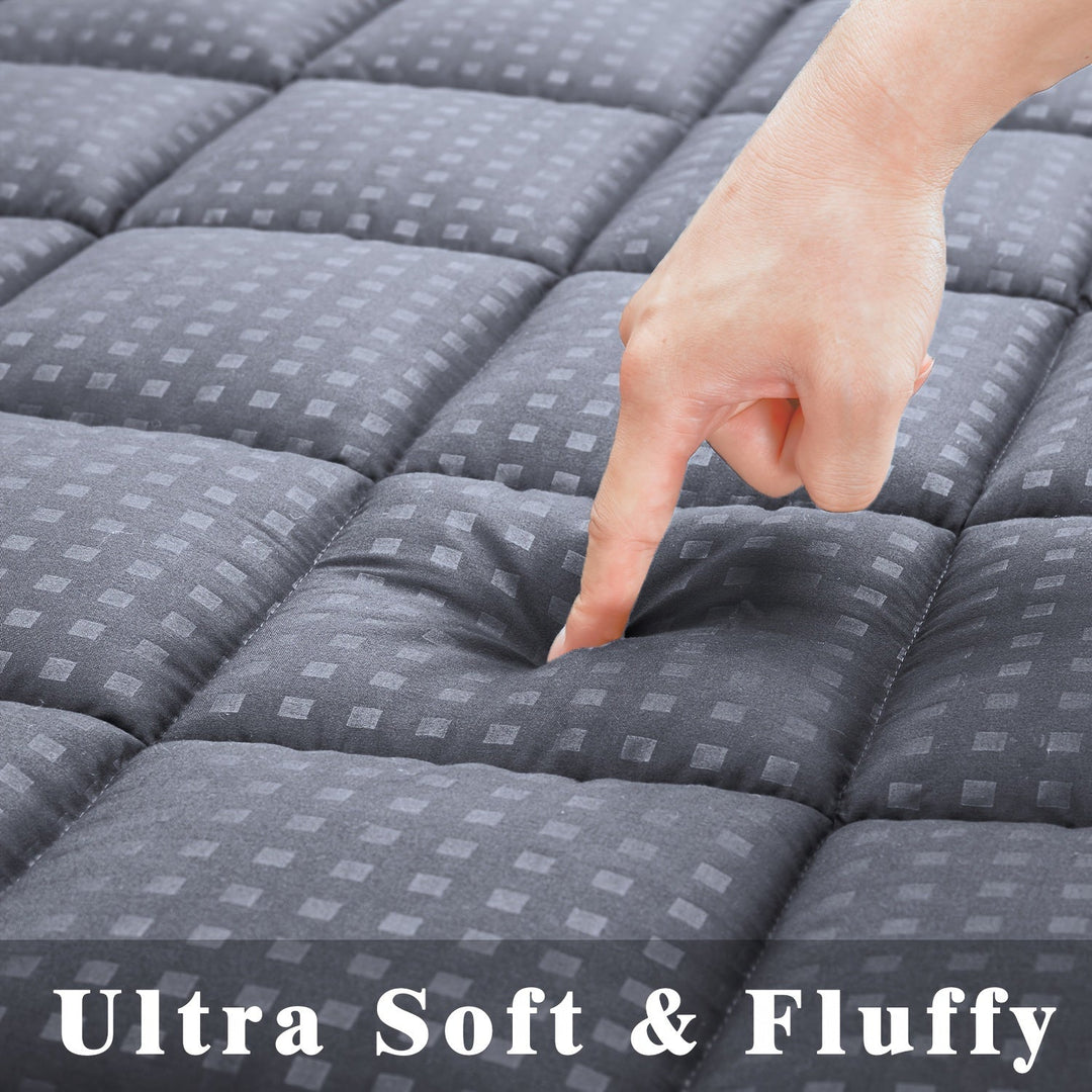 Ultimate Cooling Mattress Pad – Premium Quilted Pillow Top, Luxuriously Fluffy and Ultra-Breathable with Secure 14-18 Deep Pocket Cover – Enhanced Sleep Comfort, 1pc | Kalsten