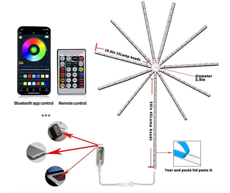 Led Magic Color Bluetooth Voice-activated Music Ambience Light | Kalsten