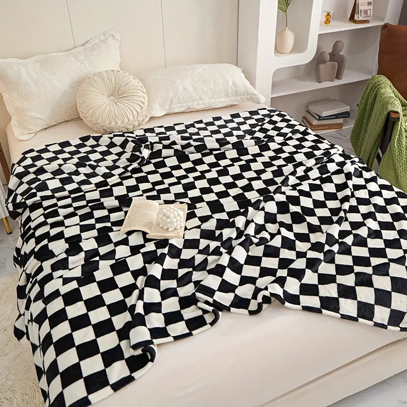 Kalsten | Classic Check Blanket – Soft and Warm Blanket for Sofa and Bedroom
