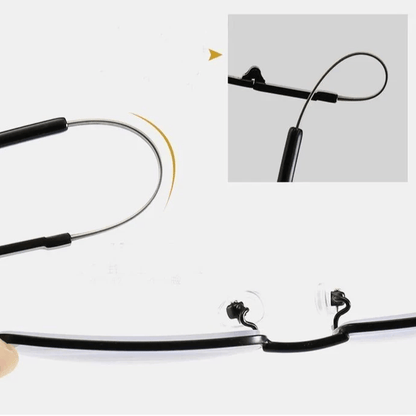 Titanium Progressive Far and Near Dual-Use Reading Glasses