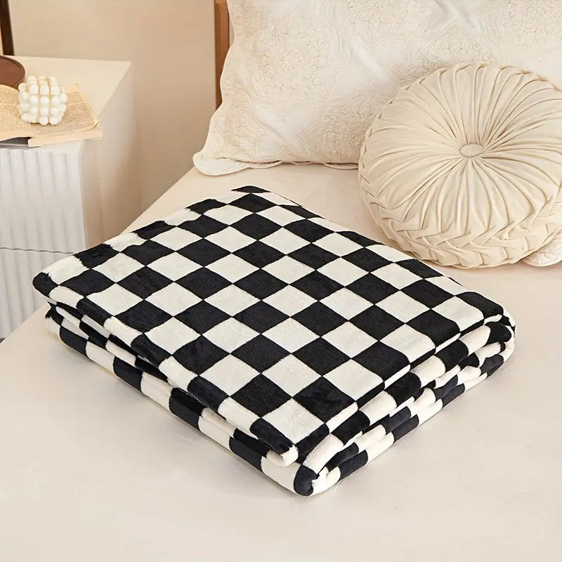 Kalsten | Classic Check Blanket – Soft and Warm Blanket for Sofa and Bedroom