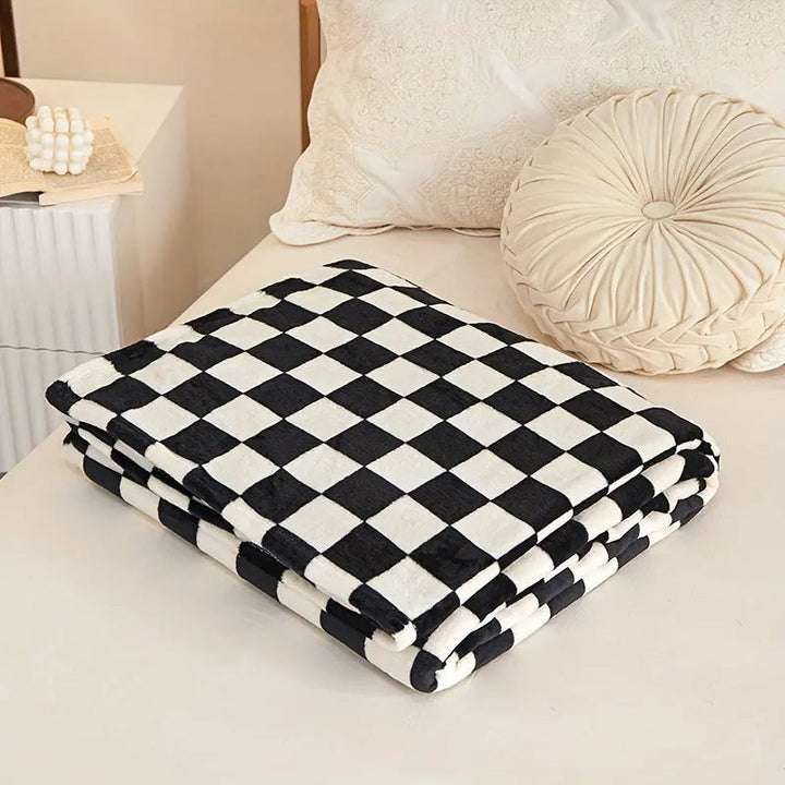 Kalsten | Classic Check Blanket – Soft and Warm Blanket for Sofa and Bedroom