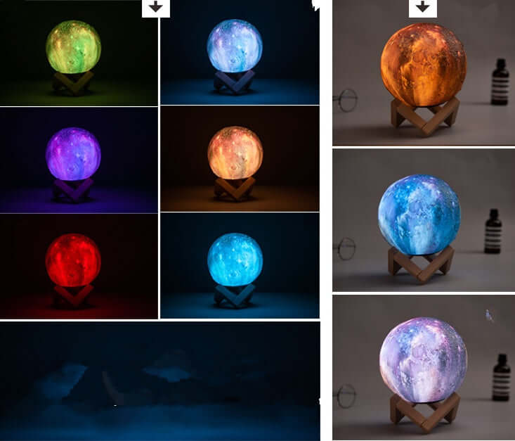 3D Printing Lunar Light Painting Creative Gift Night Light | Kalsten
