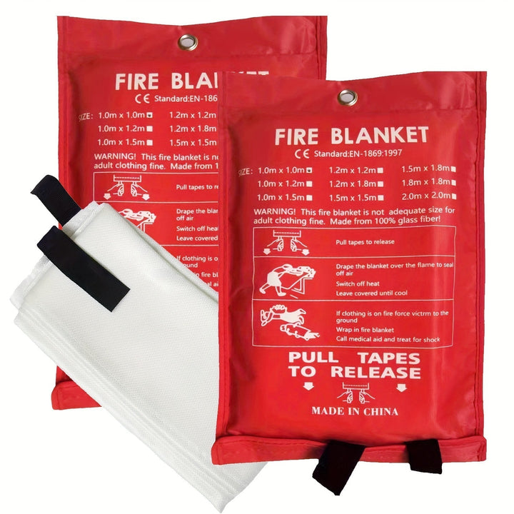 Fireproof Fiberglass Fire Blanket – Compact Safety Blanket for Home, Kitchen and Car | Kalsten