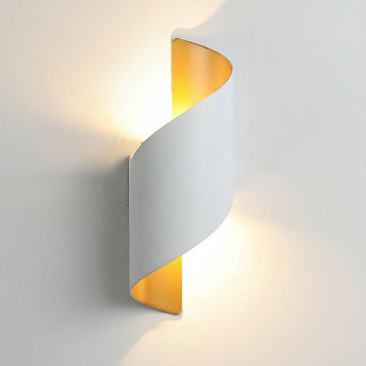 Spiral LED Wall Sconce – Waterproof Aluminum Two-Way Light 10W (Indoor/Outdoor) | Kalsten