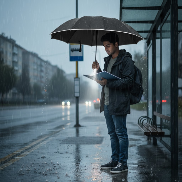 StormShield LED Umbrella with Automatic | Kalsten