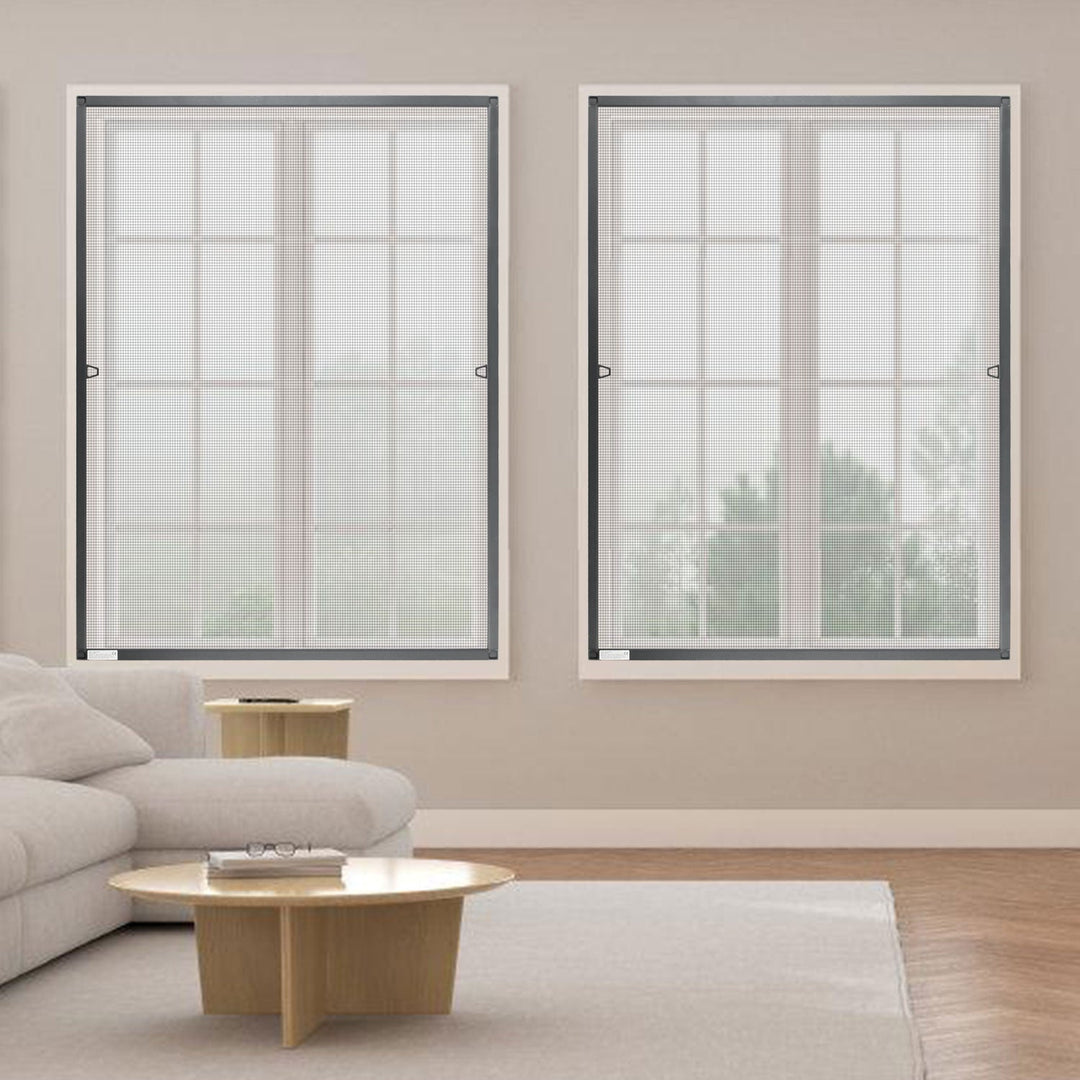 Fly screen window insect protection anthracite | Kalsten
