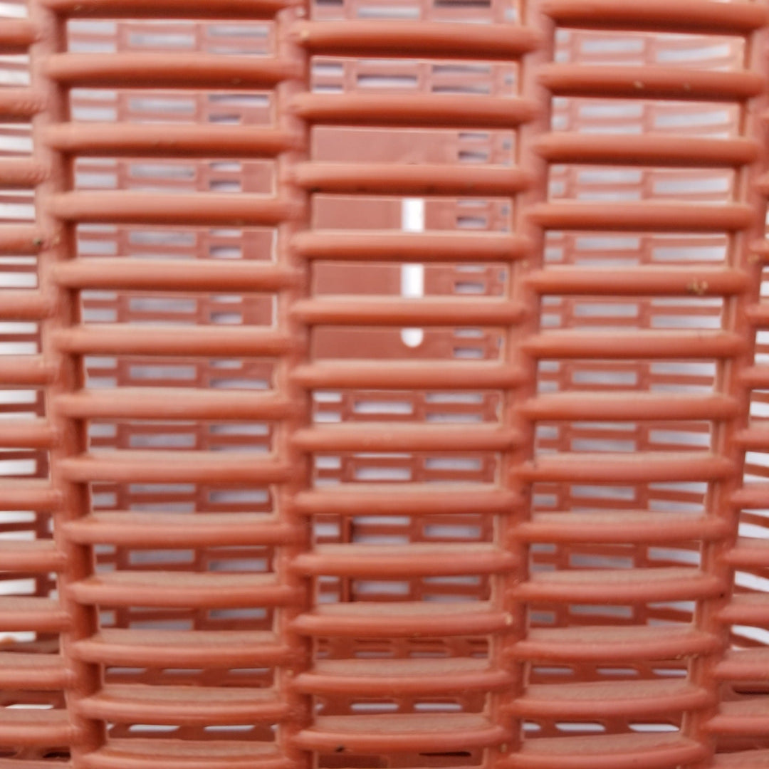 durable ventilated plastic laundry hamper with woven grid design Kalsten