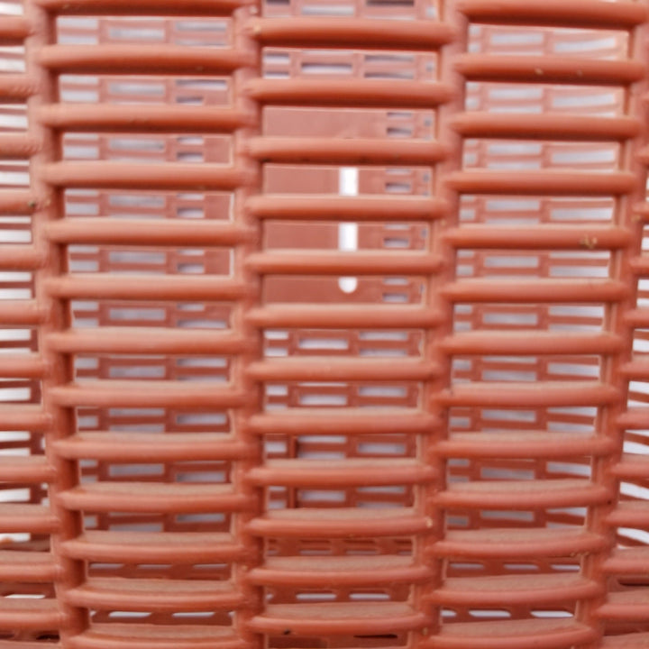 durable ventilated plastic laundry hamper with woven grid design Kalsten