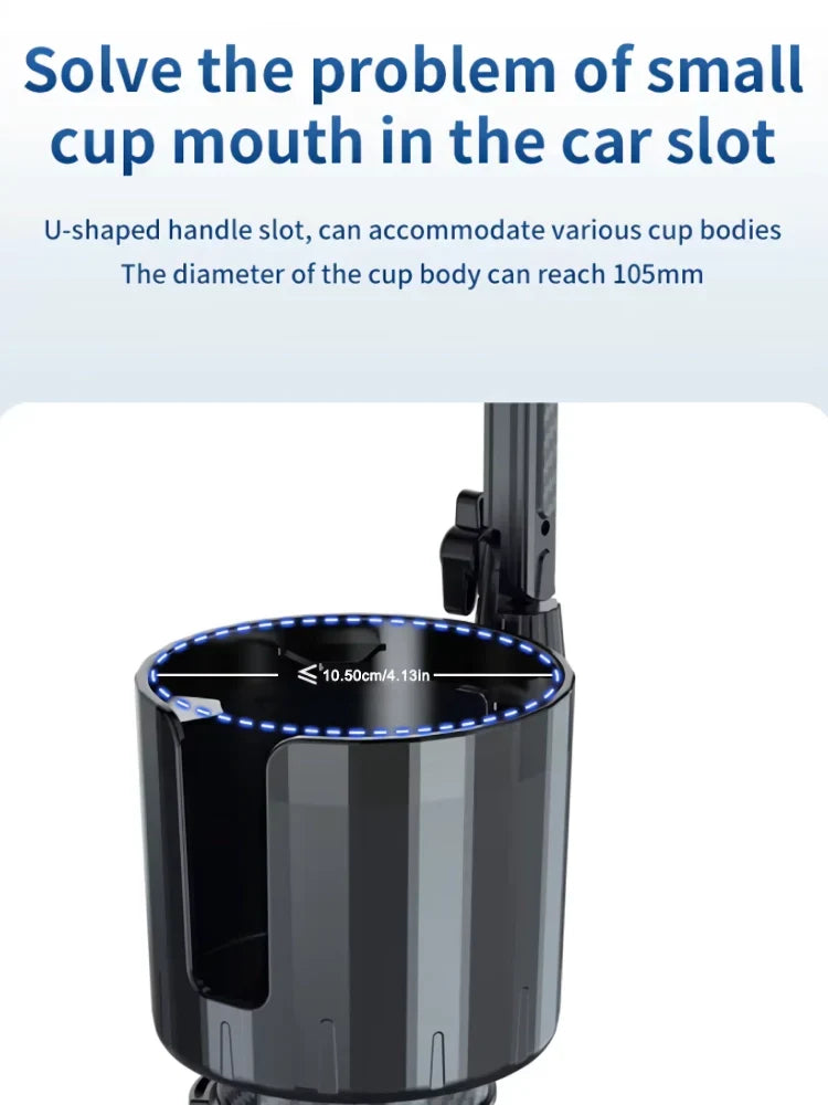 2-in-1 Car Cup Holder Fan with Adjustable Cooling and USB Charging | Kalsten