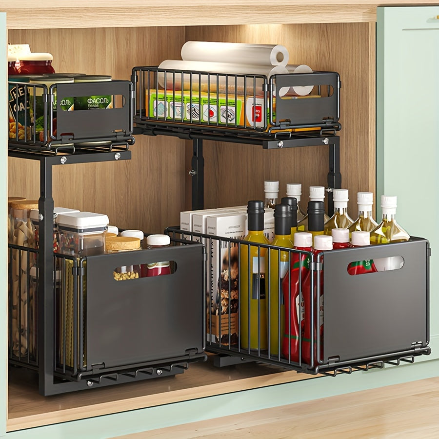 Pull-out Under-Cabinet Organizer 2 Levels | Kalsten