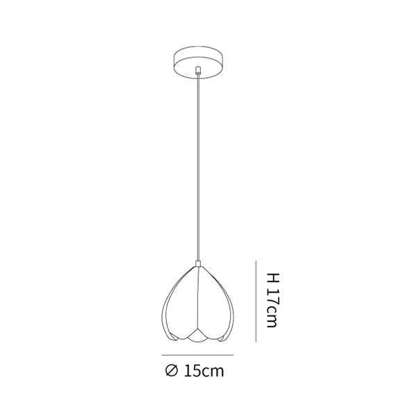 French Style Creamy Hanging Lamp Rustic Nature-Inspired Design Pendant Light | Kalsten