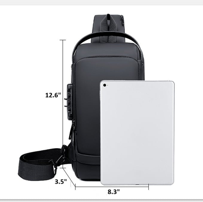 Kalsten | Anti-Theft Crossbody Bag | Landy Carry Without Worry | Waterproof Oxford | USB Charging Port | Unisex Travel Pack