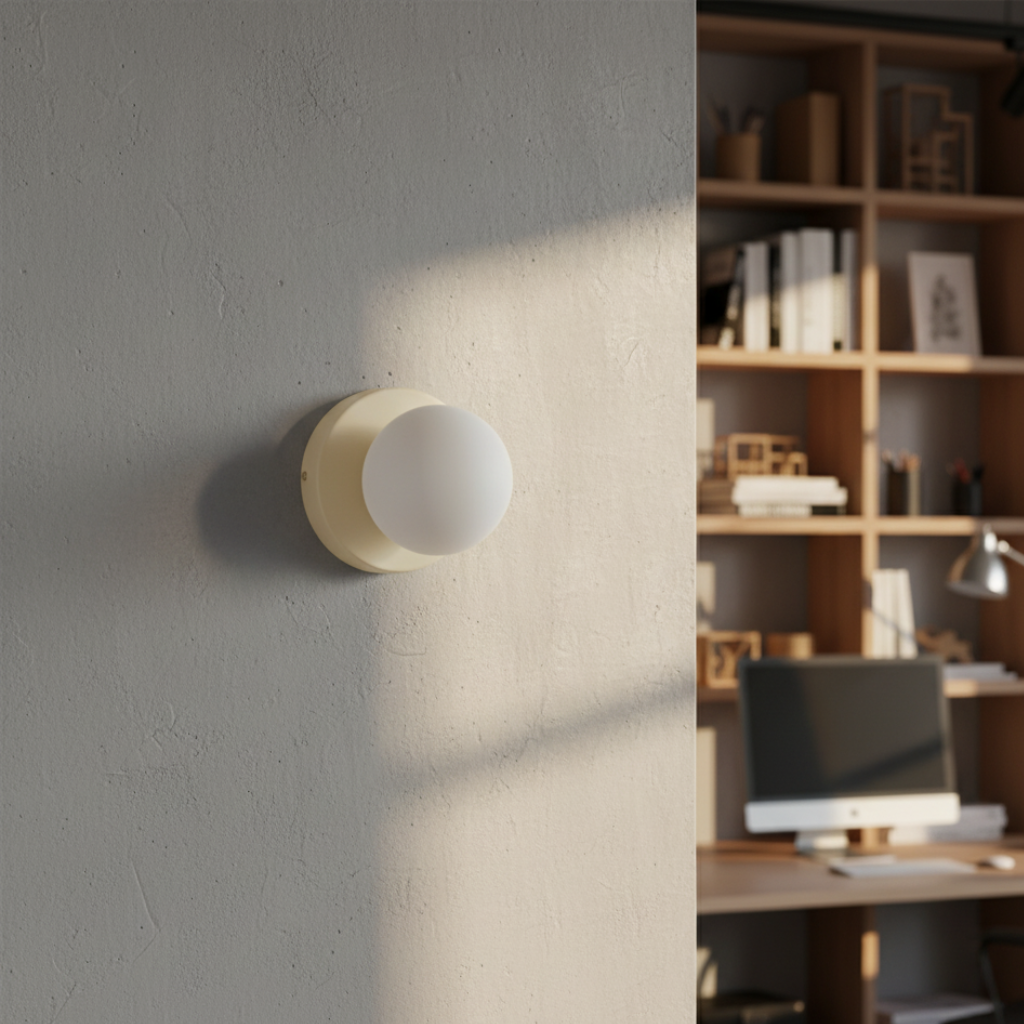 Frosted Glass Globe Wall & Ceiling Sconce