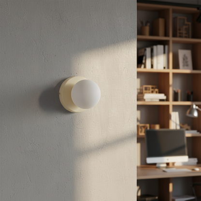 Frosted Glass Globe Wall & Ceiling Sconce