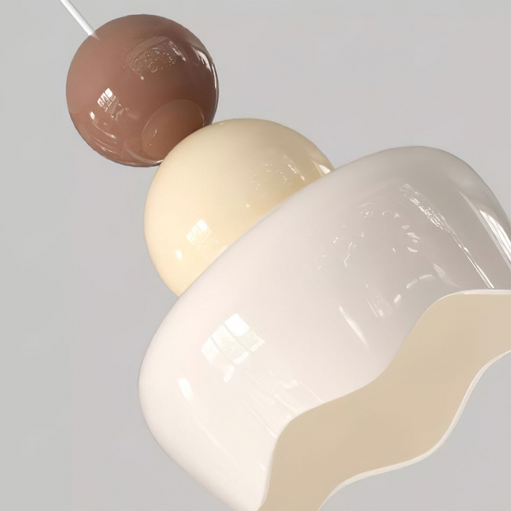 Cream Sunny Bedroom Bedside Pendant Lamp | Kalsten