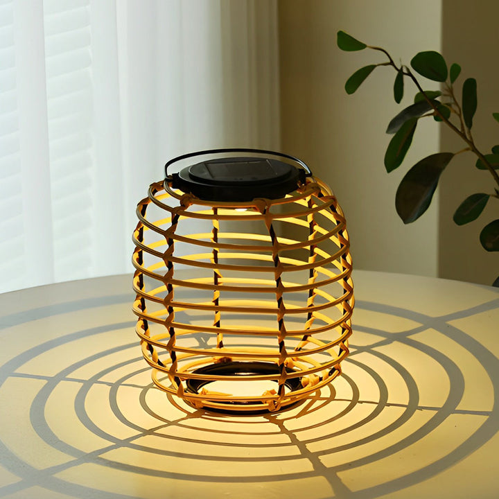 Rattan Lantern Waterproof Creative Modern Solar Garden Lights Lawn Lamp | Kalsten