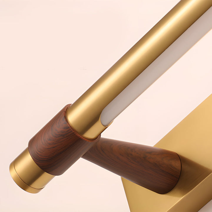 120° Rotatable Flush-Mount Bathroom Vanity Light with Linear Bar and Elegant Finishes | Kalsten