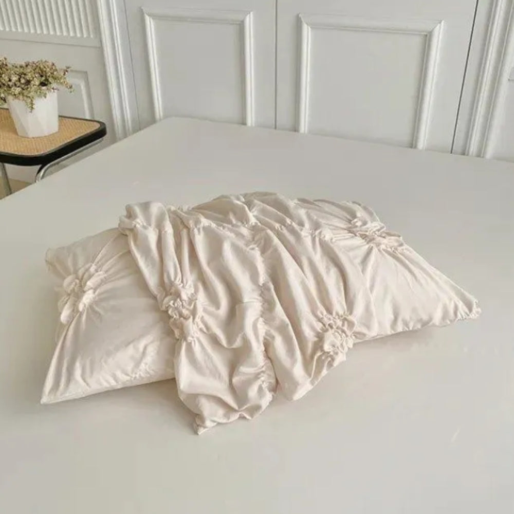 Kalsten | Duvet Cover Set Pinch Pleat Floral Design