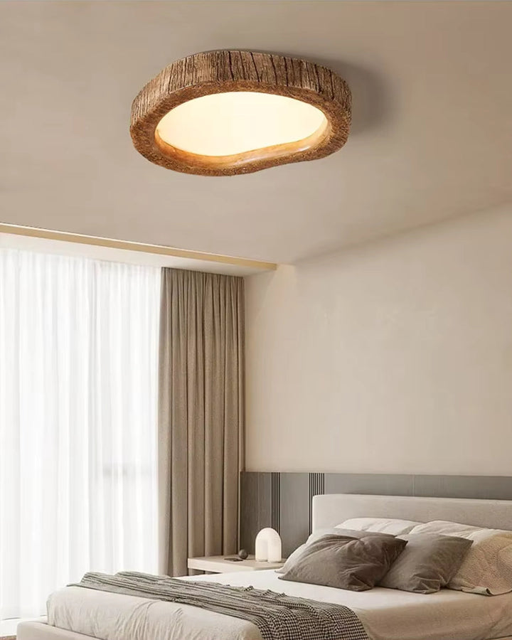 Kalsten | Minimalist Wooden Lamp in Japandi Style with Glow Effect