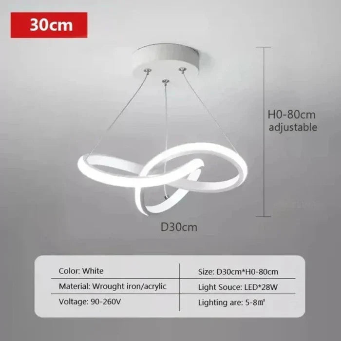 Modern LED Ceiling Lamp - WaveGlow | Kalsten