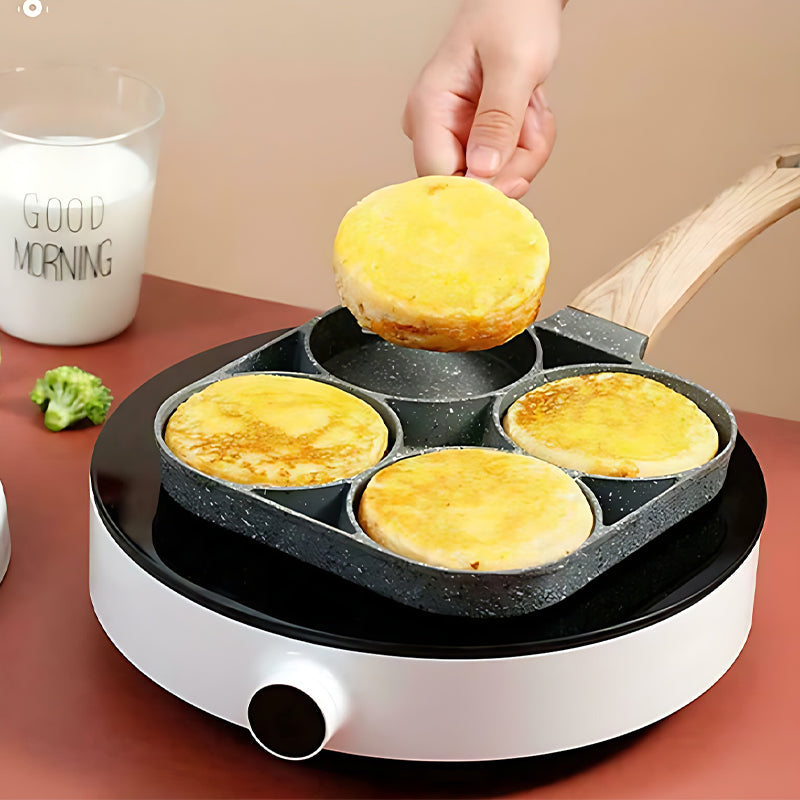 Kalsten | Four-hole egg pan, breakfast omelette household frying pan non-stick pan