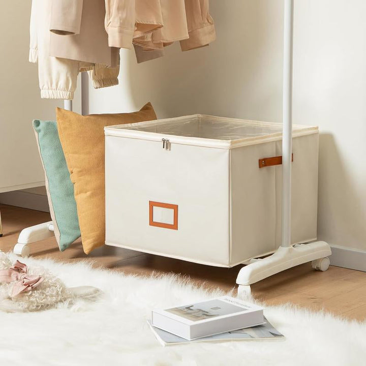 Foldable shoe box made of fabric with lid | Kalsten