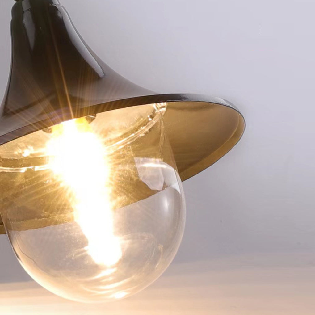 Creative Trumpet Shaped Waterproof LED Black Vintage Outdoor Wall Lamp | Kalsten