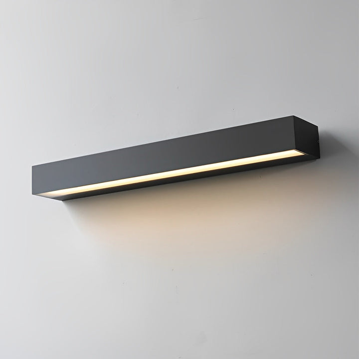 Minimalist Strip Waterproof LED Black Modern Outdoor Wall Washer Light | Kalsten
