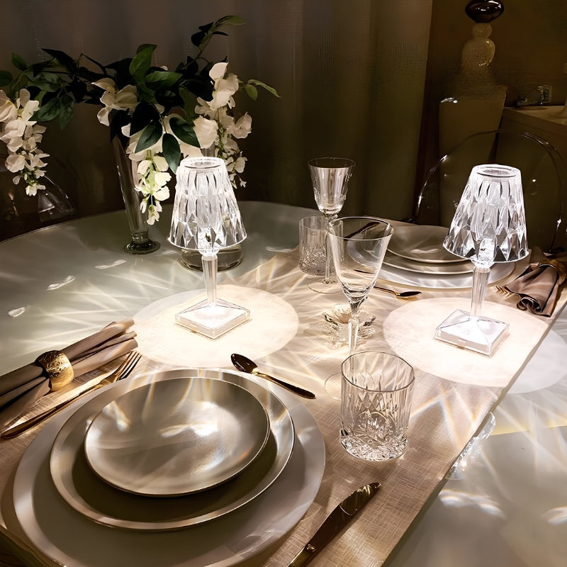 Crystal Table Lamp with Touch Control - LumeCrystal | Kalsten