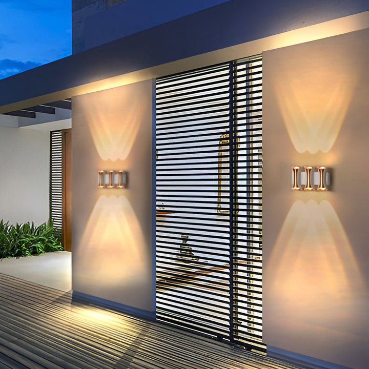Waterproof Up and Down Lights LED Modern Outdoor Wall Sconce Lighting | Kalsten